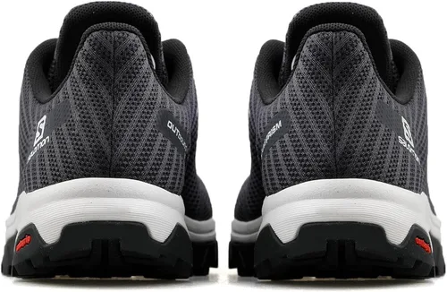 Vista 4 de Salomon Zapatos de senderismo de prisma saliente para hombre, Ébanoblanconegro, 8