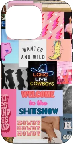 Vista 20 de Pink Western Indie Cowgirl Aesthetic Yeehaw Howdy Country - Carcasa para iPhone 17