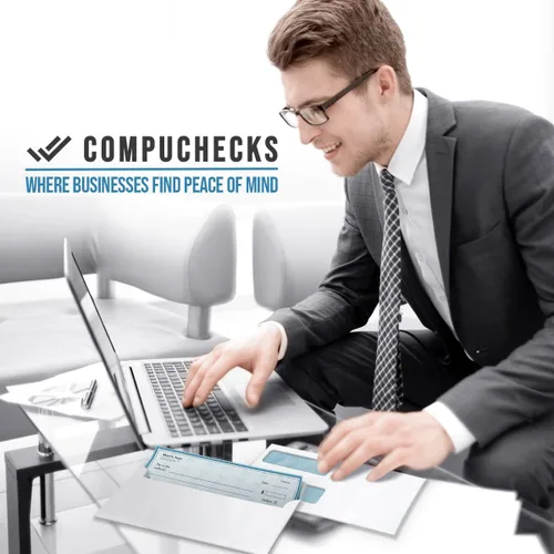 Vista 4 de Compuchecks Sobres de doble ventana #8 – Sobres de cheque de correo de seguridad – A prueba de manipulaciones, tinte de seguridad – 50