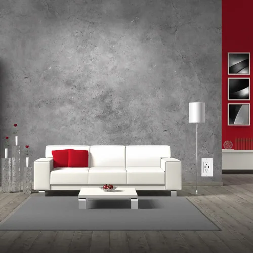 Vista 6 de LEOD 4.2A 5V Smart High Speed 2 USB Cargador de pared con 2 tipos de placas de pared libres (estándar y sin tornillos incluidos), receptáculo USB
