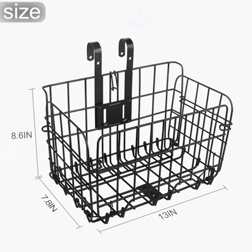 Vista 2 de Cesta plegable de la bici delantera para la parte trasera trasera Uso cesta