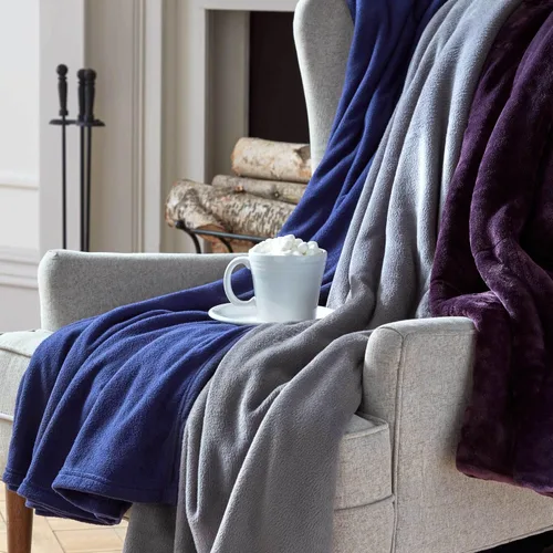 Vista 4 de Vellux King Plush Lux - Manta cálida para todas las estaciones, acolchada ligera, manta de hotel de lujo ultrasuave, con costuras en caja