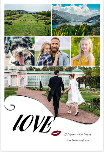 Vista 27 de CCWACPP Impresiones de lienzo de collage con foto personalizada, personalizadas, múltiples imágenes de foto en lienzo, póster personalizado, regalos