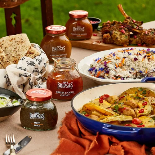Vista 5 de Mrs Bridges Date & Fig Chutney, fabricado en Escocia, tarro de 10 onzas (paquete de 1)