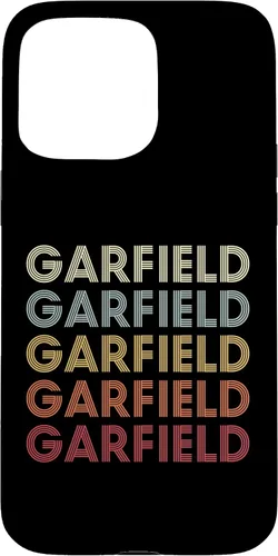Vista 28 de Funda con texto vintage para iPhone 16 Garfield Michigan Garfield MI Retro