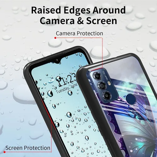 Vista 74 de Funda para Motorola Moto G Stylus 5G 2021 de vidrio templado, funda negra con diseño de mujer negra africana para mujeres y hombres, antiarañazos, a