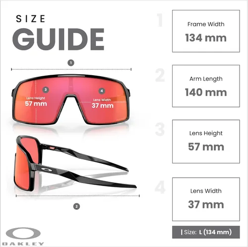 Vista 80 de Oakley Sutro OO9406 / OO9462 - Lentes de sol para hombre, kit de correa de accesorios, bolsa de microfibra