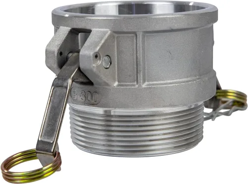 Vista 8 de 2 piezas de accesorios de bloqueo de leva de aluminio (1 pulgada Parte B) accesorios de manguera de ranura de leva, adaptador macho hembra NPT rosca