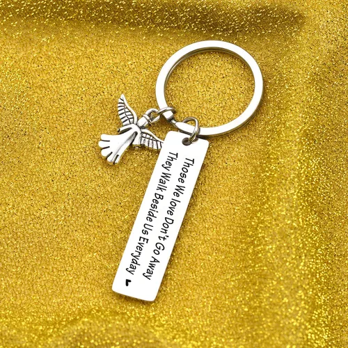 Vista 3 de 7RVZM - Joyería conmemorativa para madre con pérdida de padre, regalo de simpatía en memoria de mamá, regalo para papá, regalo conmemorativo