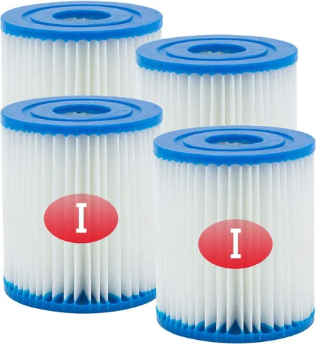 Vista 8 de Cartucho de filtro de piscina tipo I, 3.11 x 3.48 pulgadas, tamaño I para filtro de piscina, bombas de filtro de piscina, reemplazos universales