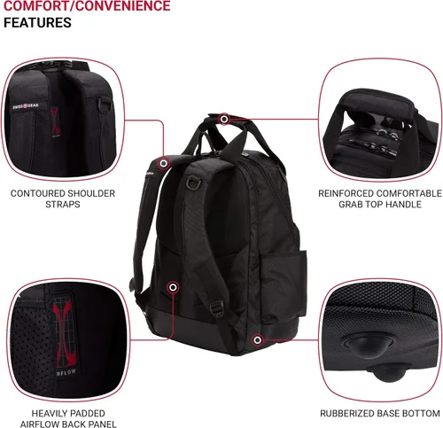 Vista 2 de SwissGear Mochila de bolsa de herramientas, se adapta hasta, Negro, Mediana