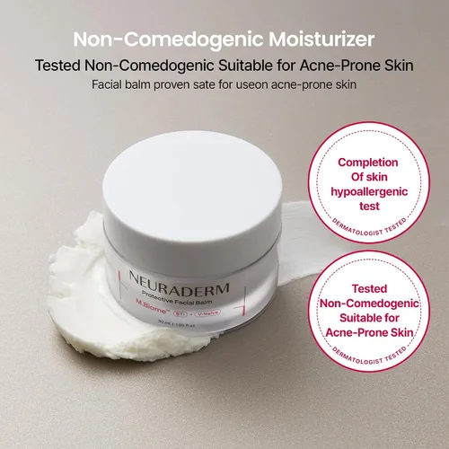 Vista 6 de Bálsamo facial protector, crema hidratante rica en ceramida con ácido hialurónico y cica para proteger la barrera de la piel y calmar la piel