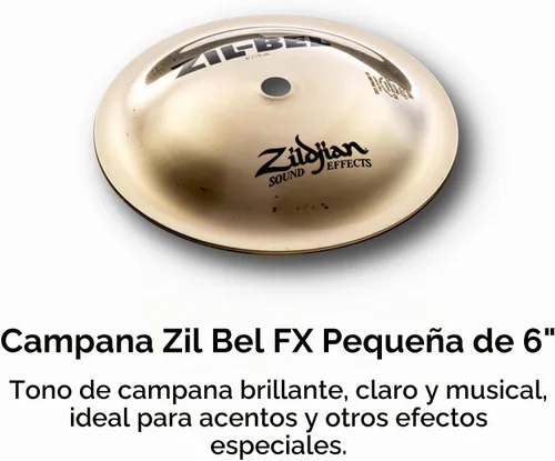 Vista 3 de Zildjian A20001 FX Familia 6" Pequeño Zil Bel