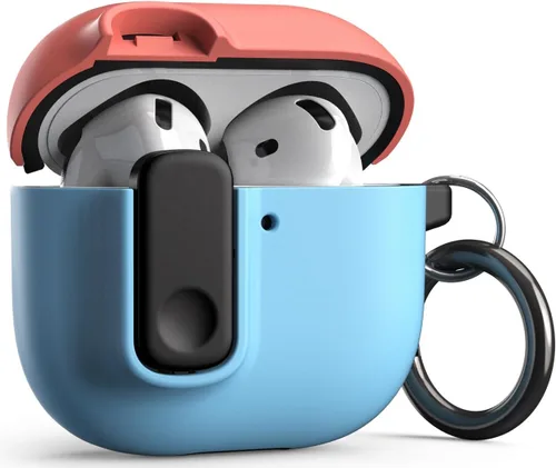 Vista 12 de VRS Design Modern Lock - Funda para Apple AirPods Pro de 3ª generación (2025), estilo protector elegante con seguridad de bloqueo compatible