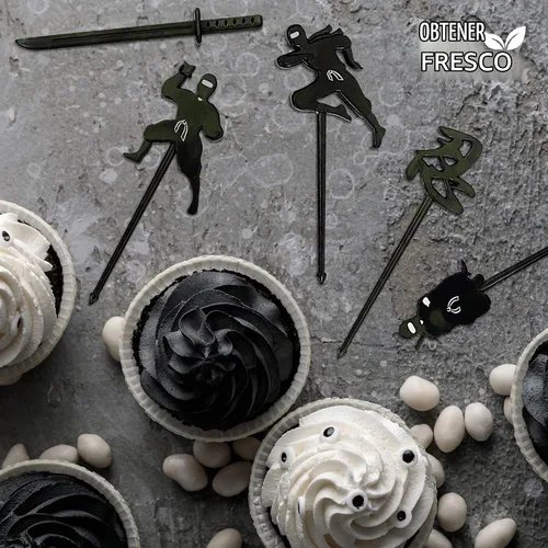 Vista 6 de GET FRESH Palillos de comida ninja para niños – 18 piezas de mini palillos de comida ninja para decoración de almuerzo de niños pequeños – Palillos
