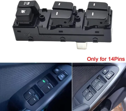 Vista 2 de Juego de interruptores de ventana Power Master K935701X000WK para Kia Forte Cerato