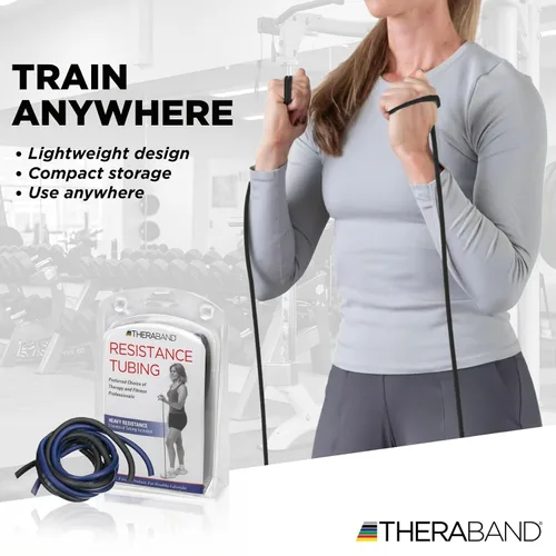 Vista 4 de TheraBand tramos de tubos profesionales con resistencia de látex para ejercitar, rehabilitar y acondicionar cualquier parte del cuerpo.