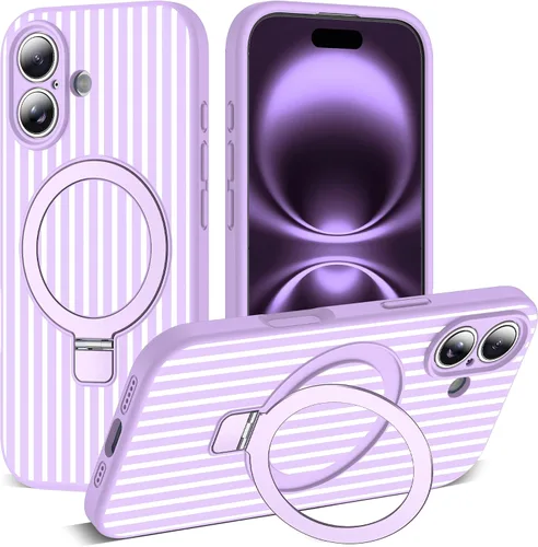 Vista 110 de SKYLMW Funda diseñada para iPhone 11 con soporte magnético invisible Compatible con Mag-Safe, a prueba de caídas de grado militar, a prueba