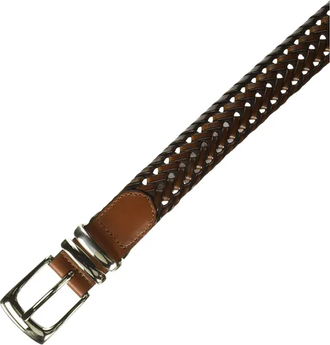 Vista 2 de Perry Ellis Men's Portfolio Braided Belt with Leather (Sizes 30-54 Inches)