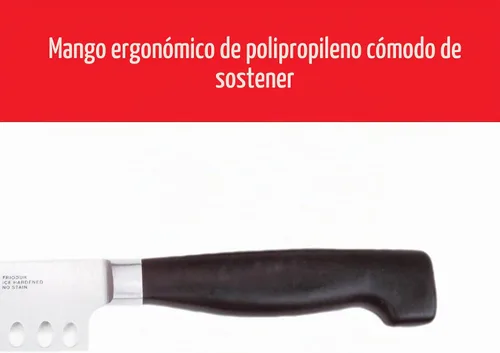 Vista 4 de ZWILLING J.A. Henckels Twin Four Star Santoku de borde hueco de 5.5 pulgadas Negro/ acero inoxidable