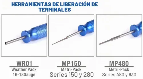 Vista 3 de iCrimp - Herramienta extractora, herramientas de extracción para paquete meteorológico y conectores Metri-Pack, paquete de 3