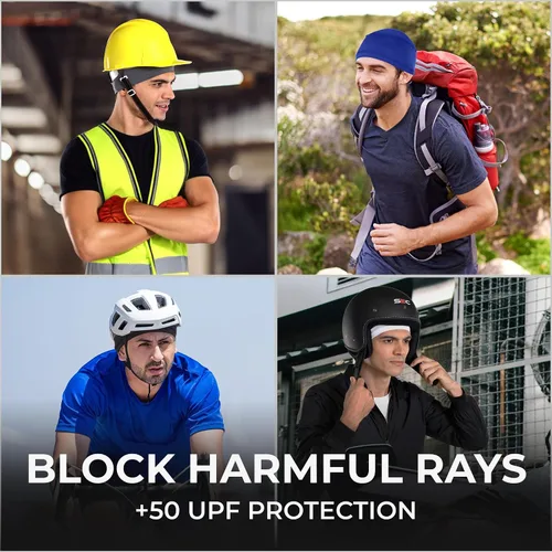 Vista 13 de Forro de casco de refrigeración para hombre, gorra de cráneo de ciclismo, forro de casco de motocicleta