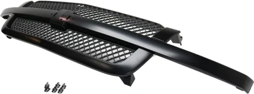 Vista 7 de Para Chevy Silverado 1500/2500 HD Grille Assembly 2003 04 05 2006 Inserto de malla Carcasa pintable con inserto gris con barra central