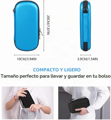 Vista 3 de Funda para dispositivos digitales impermeable para tarjetas de memoria, doble capa, todo en uno, diseñada para discos duros externos, unidades flash