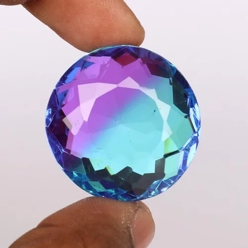 Vista 2 de REAL-GEMS Perfect For Pandent - Piedra preciosa suelta translúcida con forma de mezcla de ametrina multicolor