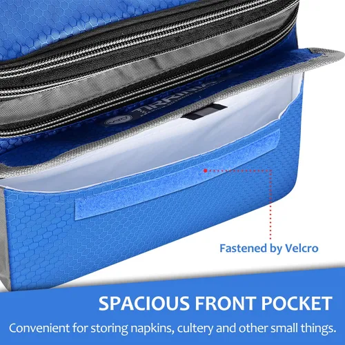 Vista 7 de Tirrinia Lonchera pequeña con aislamiento, a prueba de fugas, reutilizable, expandible para mujeres, hombres y adultos, bolsa enfriadora