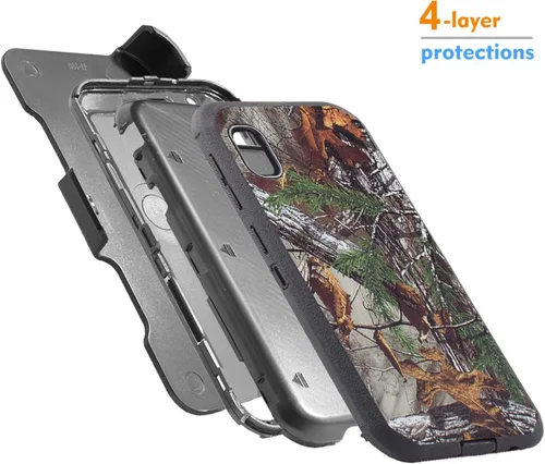 Vista 4 de A10E Customerfirst - Funda para Samsung Galaxy A10E [protección de cuatro capas] Funda protectora resistente, cuerpo resistente, cubierta completa