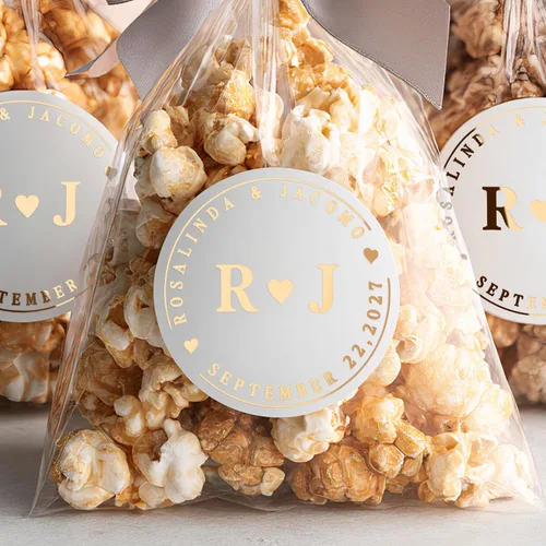 Vista 7 de Pegatinas de boda personalizadas para regalos Sellos de sobres Etiquetas de invitación