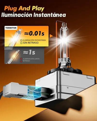 Vista 3 de Termitor Bombillas D1S, 1000% ultra brillantes, paquete de 2