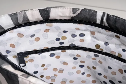 Vista 5 de Maison d' Hermine Bolsa de hombro 100% algodón, bolsa de trabajo informal para mujer, bolsas de gran capacidad para compras, viajes, playa, gimnasio
