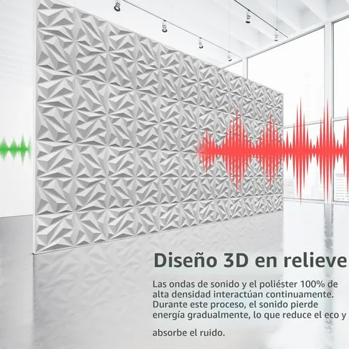 Vista 3 de Art3dwallpanels Paquete de 20 paneles acústicos insonorizados, paneles de pared acústicos amortiguadores de sonido, paneles de pared 3D, paneles