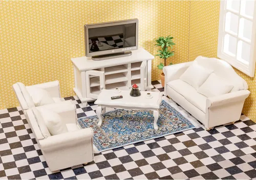 Vista 4 de Accesorios para casa de muñecas en miniatura - Suelo de casa de muñecas, 36 piezas