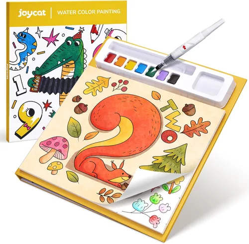 Vista 13 de JoyCat Libros de pintura con agua para colorear para niños pequeños, juegos de pintura de acuarela para niños de 3 a 5 años, 4 a 8 años, actividades