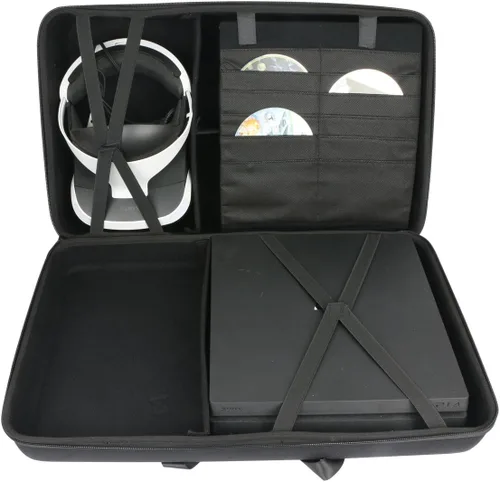 Vista 2 de Co2CREA - Funda de viaje rígida de repuesto para consola Sony PlayStation 4 PS4 Pro PlayStation VR PSVR