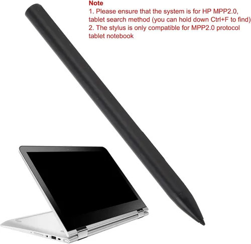 Vista 3 de HP Stylus Pen para Envy X360, HP Pen para portátil con pantalla táctil, sensibilidad a la presión de nivel 4096, HP recargable MPP 2.0, bolígrafo