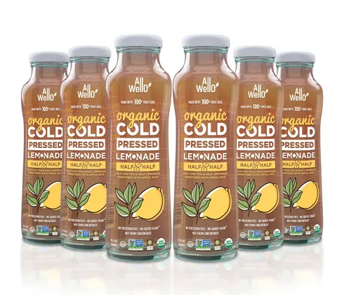 Vista 17 de ALLWELLO Bebidas orgánicas de jugo prensado en frío con frutas y verduras reales sin gluten, sin OMG, jugos saludables sin conservantes sin azúcar
