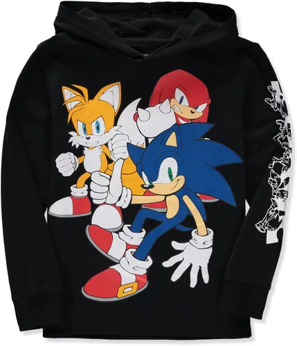 Vista 2 de SEGA Camiseta de manga larga con capucha Sonic The Hedgehog para niños 4-20