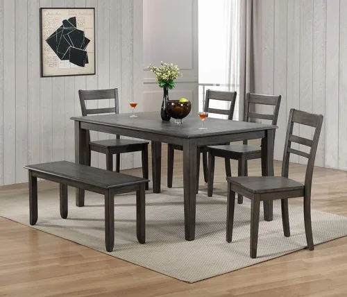 Vista 2 de Sunset Trading Shades of Gray - Sillas de comedor, gris desgastado
