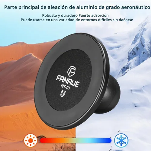 Vista 9 de FANAUE Base de soporte para teléfono celular con cabeza de bola de 1 pulgada, soporte magnético para teléfono compatible con RAM Mount B tamaño 1