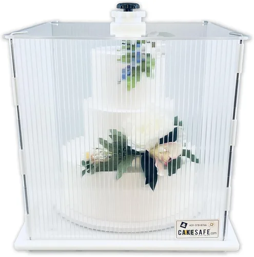 Vista 7 de CAKESAFE Transportador de pasteles Itsy Tall reutilizable, de plástico