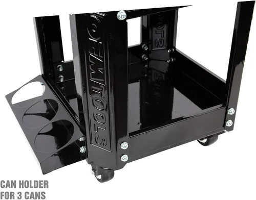 Vista 5 de OEMTOOLS 24994 Asiento de arrastre para taller, taburete con almacenamiento de herramientas, taburete mecánico para trabajo en garaje, capacidad