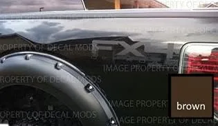 Vista 19 de FX4 Offroad Calcomanías para Ford F150 Negro (2009,2010,2011) - CB [Juego de 2]