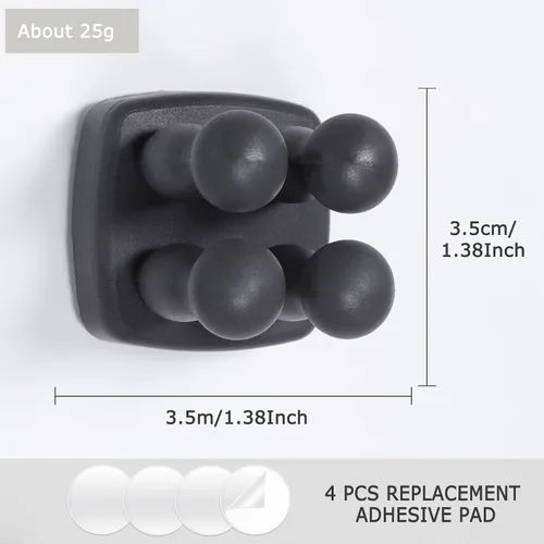 Vista 4 de Soporte de silicona para cepillos de dientes, gancho multifunción, impermeable, autoadhesivo, para cepillo de dientes, soporte para enchufe de pared