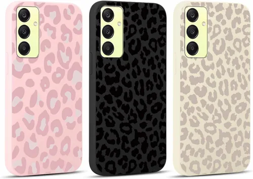 Vista 36 de Pack de 2 fundas con estampado de guepardo para Samsung Galaxy A03s 4G de 6.5", fundas de diseño de patrón de leopardo de lujo, de silicona suave