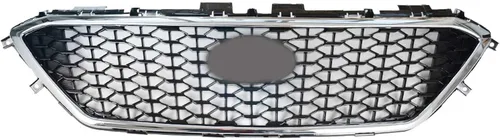 Vista 2 de munirater Rejilla superior delantera Cromo Honeycomb W/O Radar Hole Reemplazo para Sonata 2015-2017