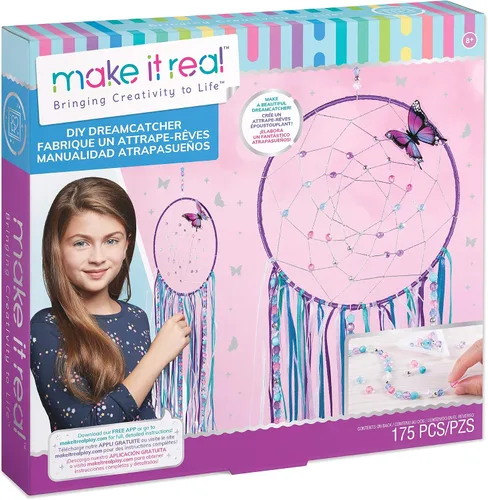 Vista 10 de Make It Real: Atrapasoles de cristal para bricolaje, plateado, morado y tonos suaves, crea tu propio hermoso atrapasoles, 139 piezas incluidas, kit